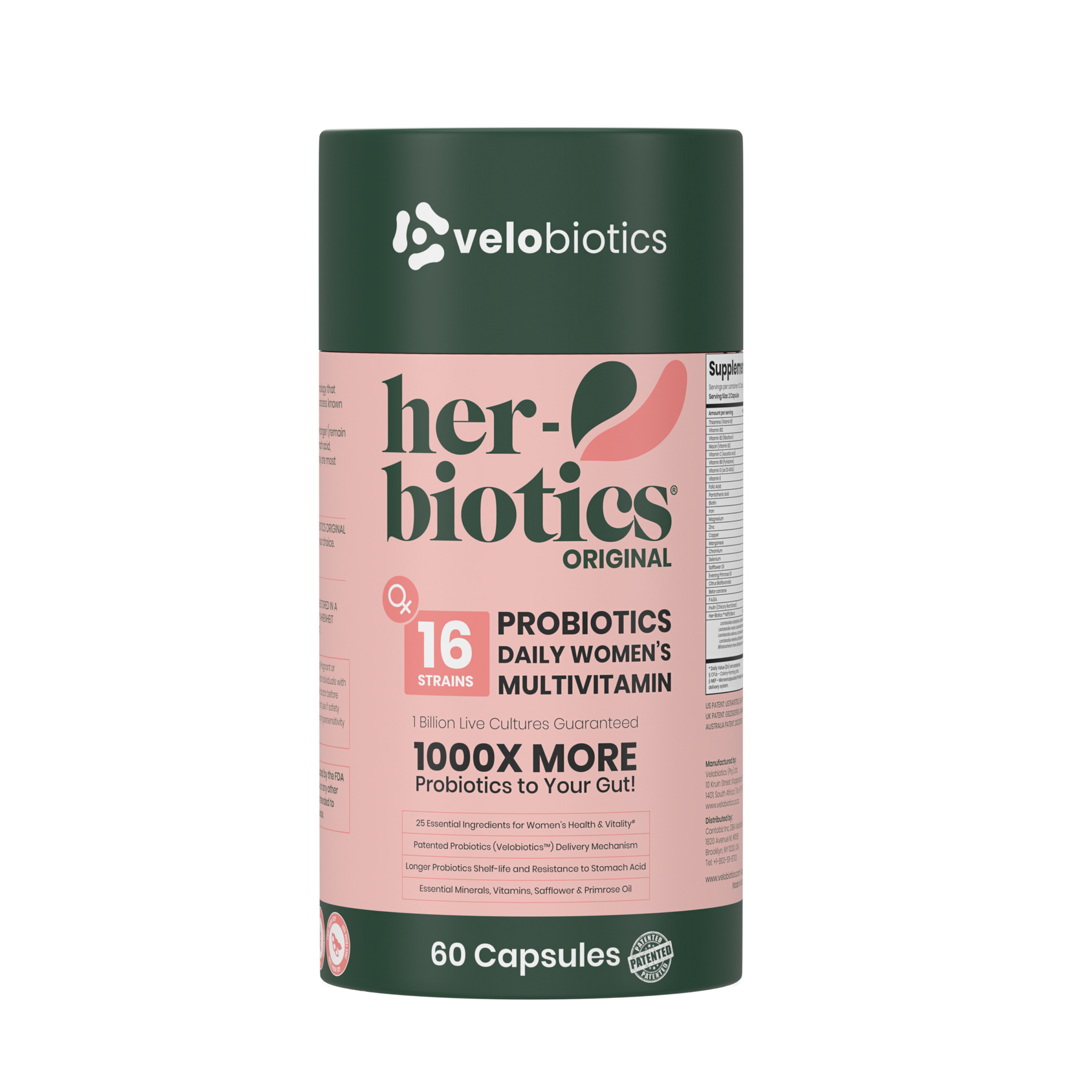 Her Glow Combo with Her-Biotics Original probiotics and collagen capsules for women's digestion, immunity, and radiant skin