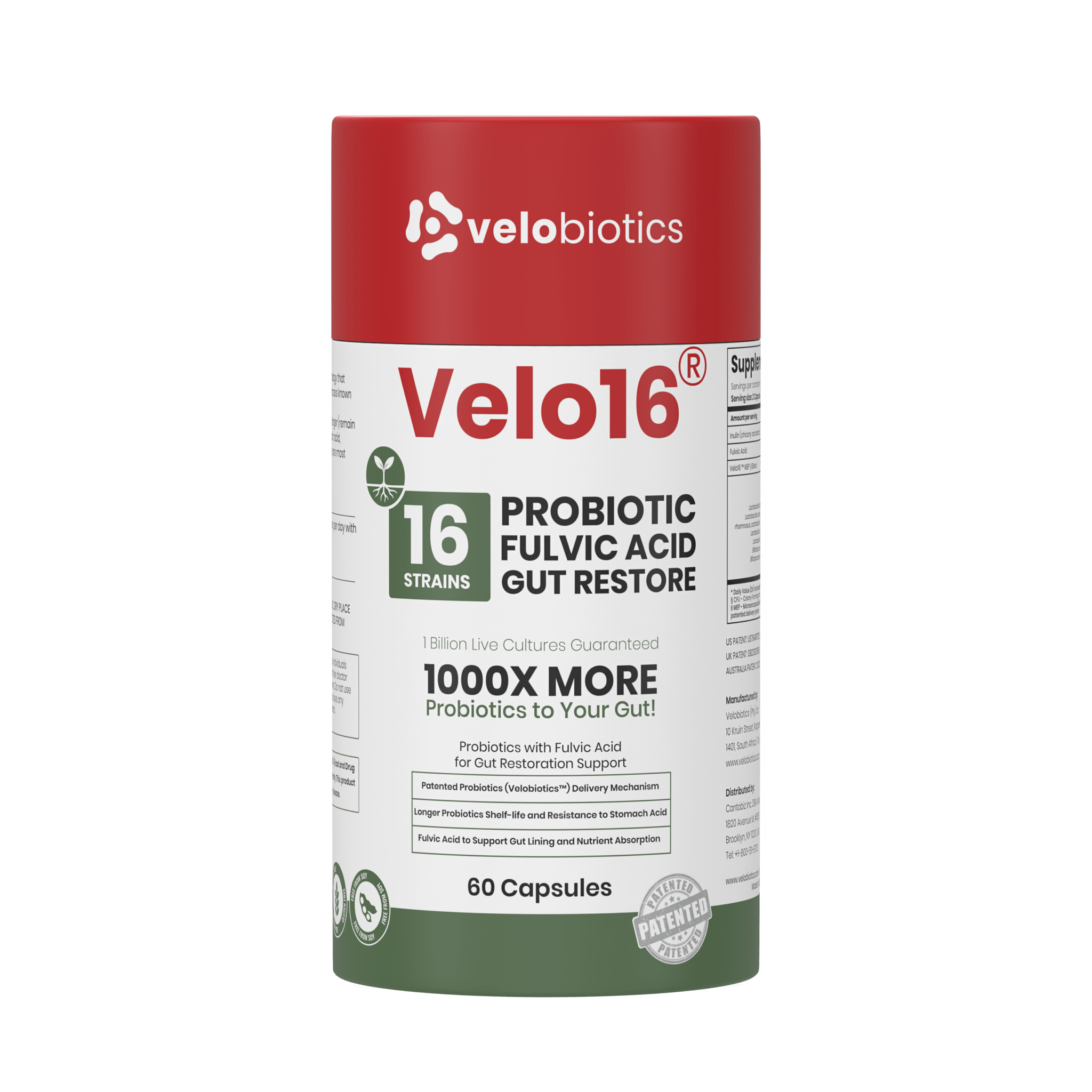 Velo16 Probiotics with Fulvic Acid - Gut Health Booster – Velobiotics
