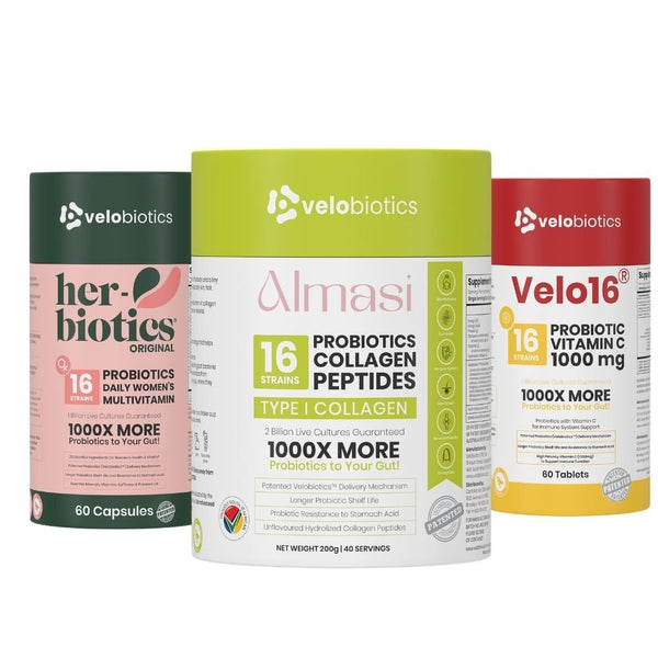 Women’s Daily Radiance Pack – Probiotic Multivitamin + Collagen + Vitamin C