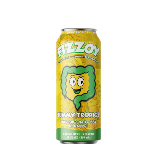 Fizzoy Tummy Tropics 355 ml can
