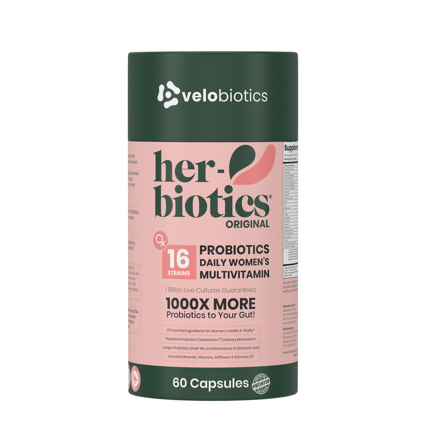 Her Glow Combo with Her-Biotics Original probiotics and collagen capsules for women's digestion, immunity, and radiant skin