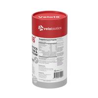 Velo16 Probiotics supplement bottle with Calcium and Magnesium for bone and gut health