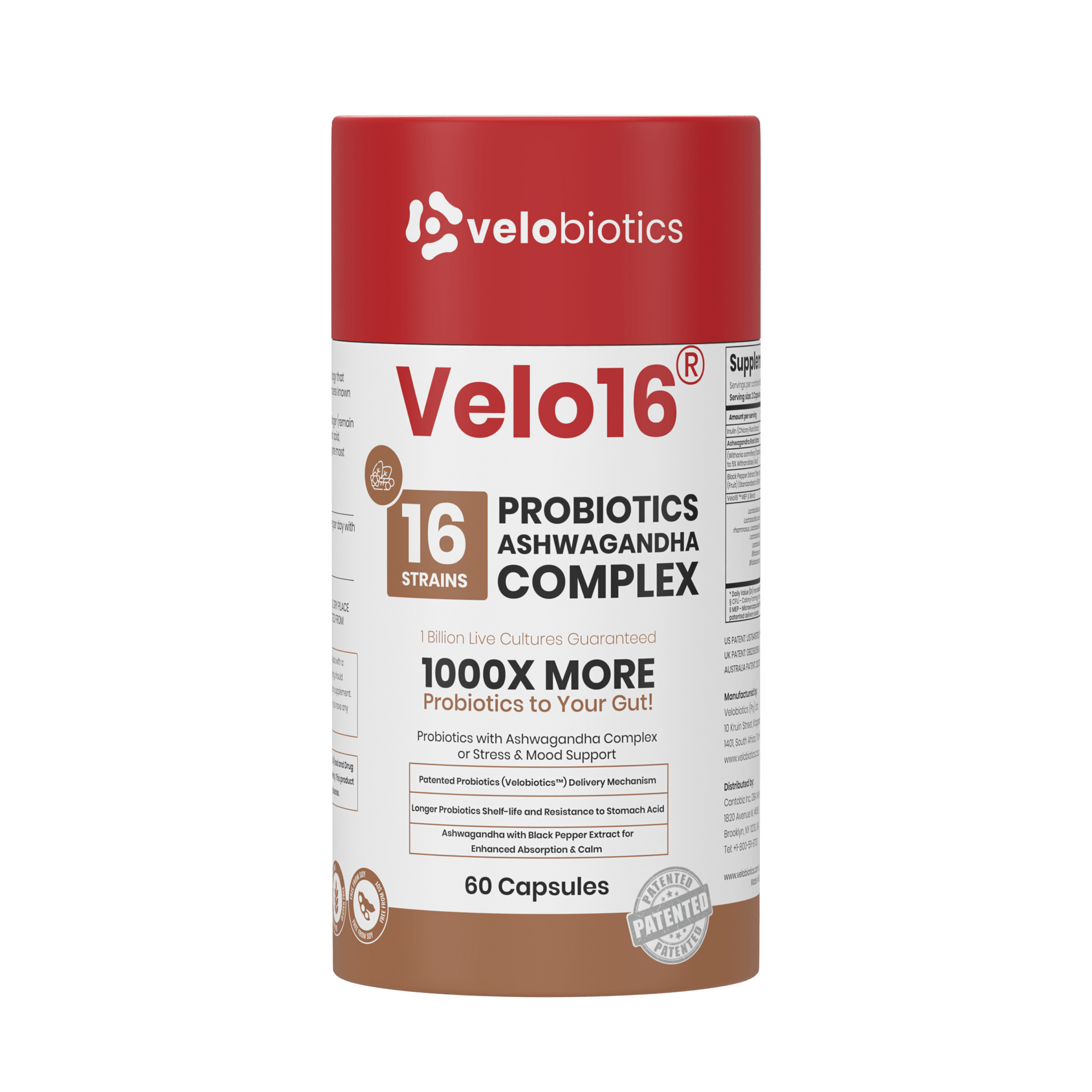 Velo16 Probiotics and Ashwagandha Complex for Wellness – Velobiotics