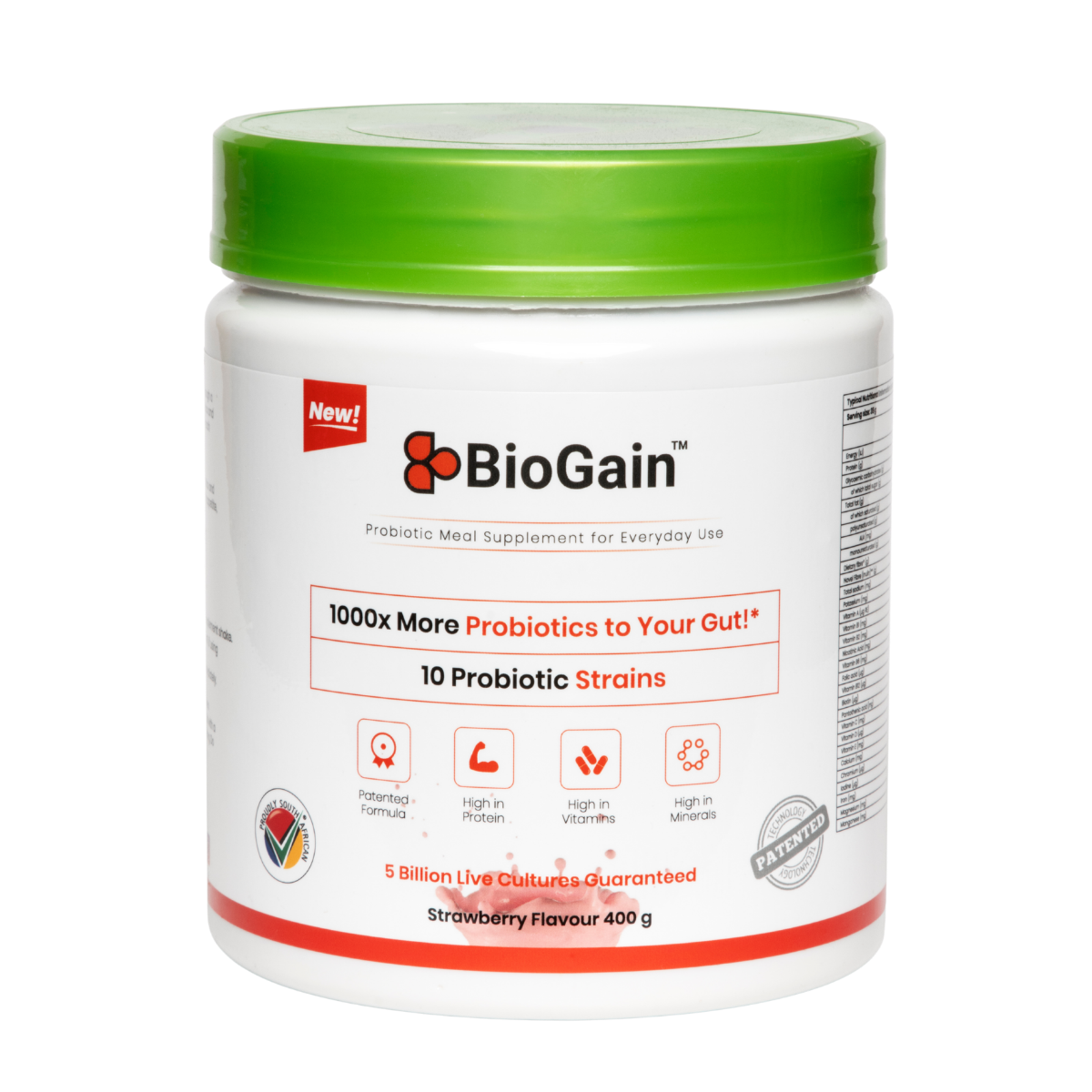 BioGain™ - Probiotics Meal 400g supplement for recovery and gut health.