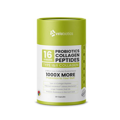 Her Glow Combo probiotics and collagen capsules for gut health and glowing skin