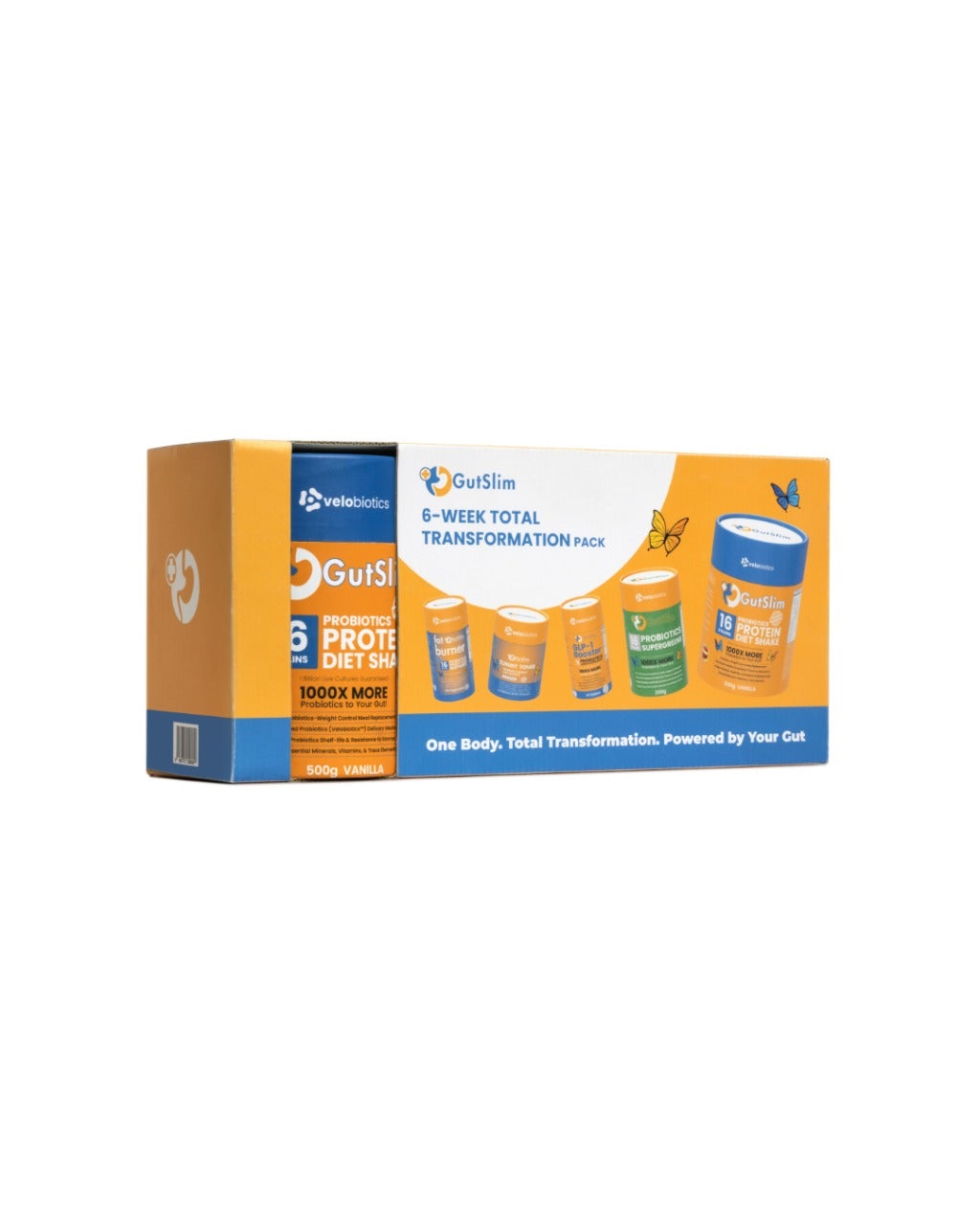 6-Week Total Transformation Pack complete GutSlim supplements for weight loss and gut health