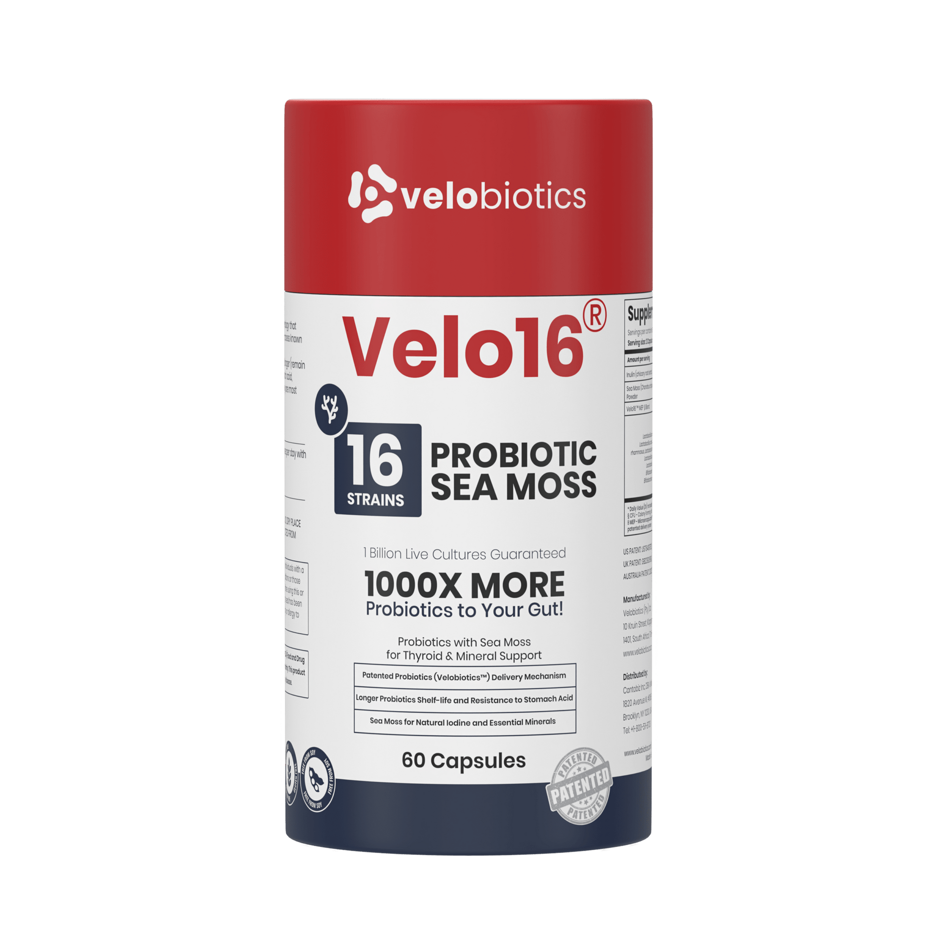 Velo16 Probiotics with Sea Moss - Wellness Boosting Formula