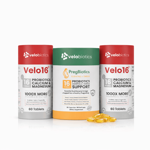 Pregnancy Support Pack – Prenatal + Omega‑3 + Calcium & Magnesium (Month System)