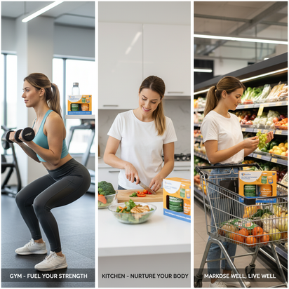 14-Day Gut-Reboot starter pack with supplements promoting gut health, energy, and metabolism for active lifestyle and balanced nutrition